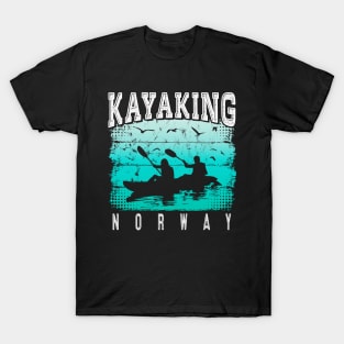 Kayaking Norway - Kayak Norway - Kajak Norway T-Shirt